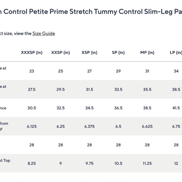 Women With Control Petite Prime Stretch Tummy Control Slim Leg Pant - Picture 3 of 3